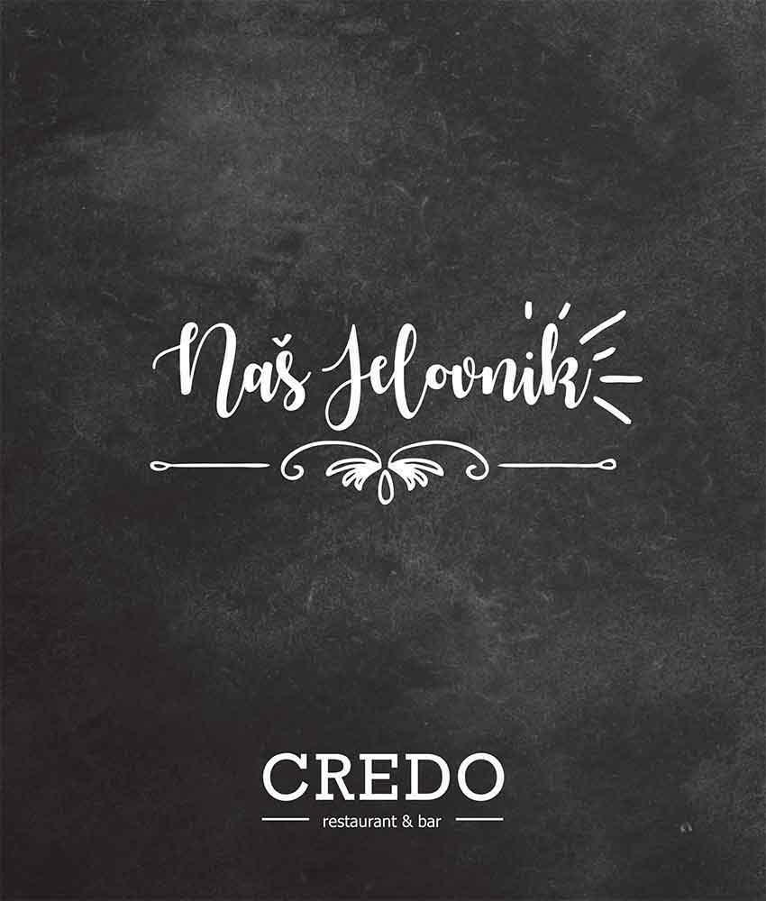 Restoran Credo menu